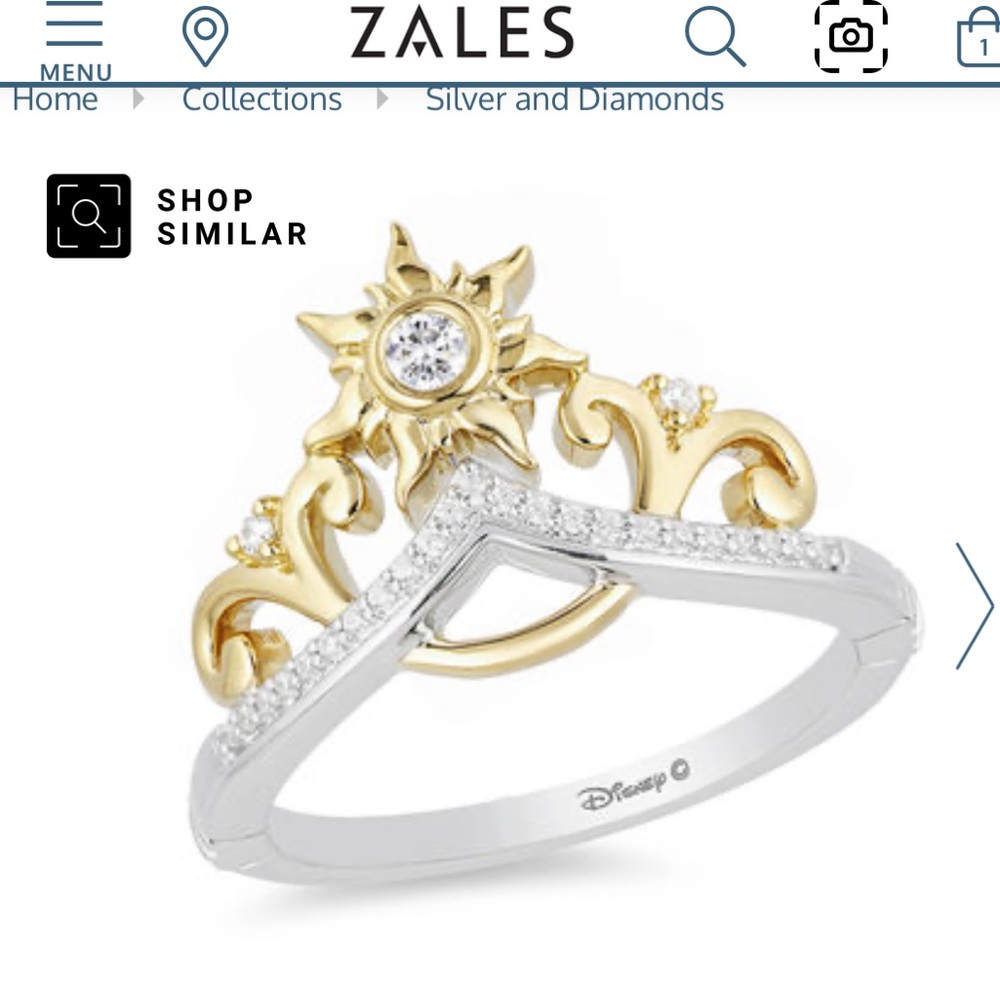 Disney enchanted tangled ring
